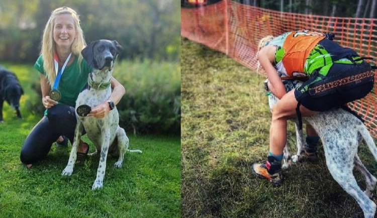 Ivana Babková se stala se svým psem mistryní republiky v canicrossu