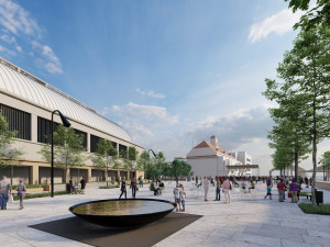 Nádvoří plzeňského pivovaru projde zásadní proměnou. Po rekonstrukci garáží vznikne nová odpočinková zóna i schody k řece