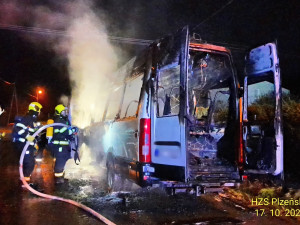 Požár mikrobusu