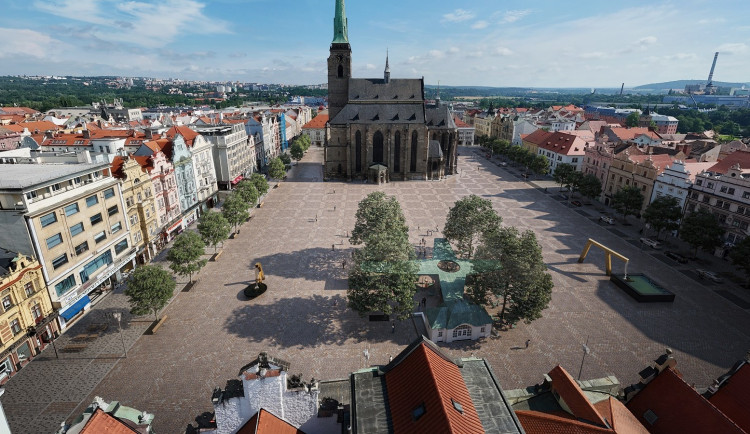 Poznáváte náměstí Republiky? Takto by mohlo vypadat už brzy podle vítězného návrhu z architektonické soutěže
