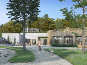 U Košuteckého jezírka vznikne nový objekt za 44 milionů, bude tam zázemí pro děti předškolního věku i kavárna