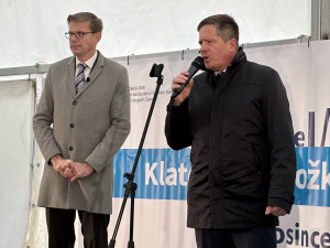 Ministr dopravy Martin Kupka a generální ředitel ŘSD Radek Mátl