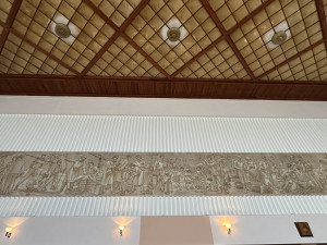 Tato budovatelská freska zůstane zachována