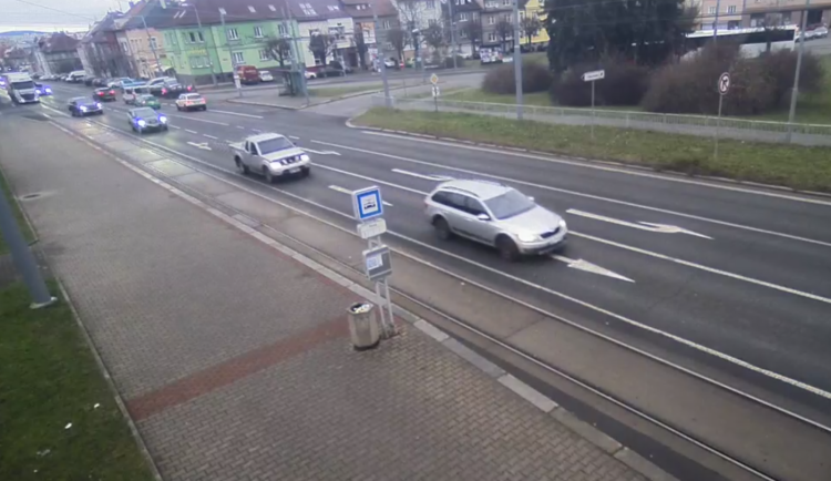 záběry z webkamery města Plzně