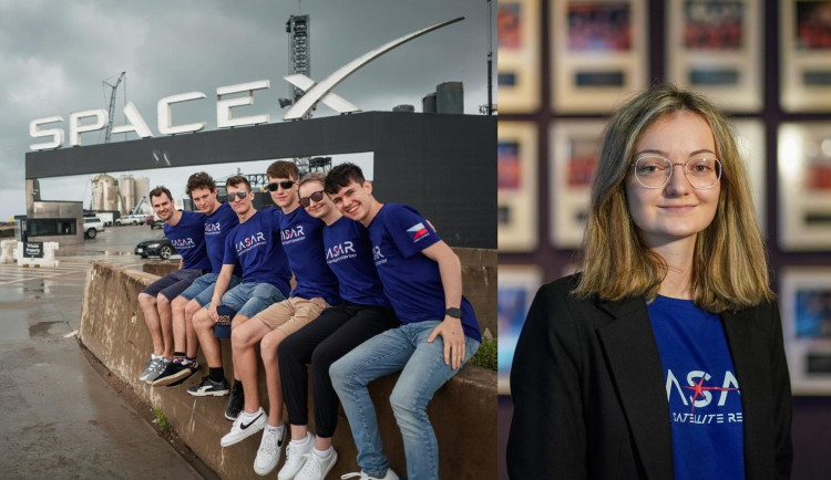 Plzeňská gymnazistka Anna Krebsová společně s dalšími členy projektu LASAR