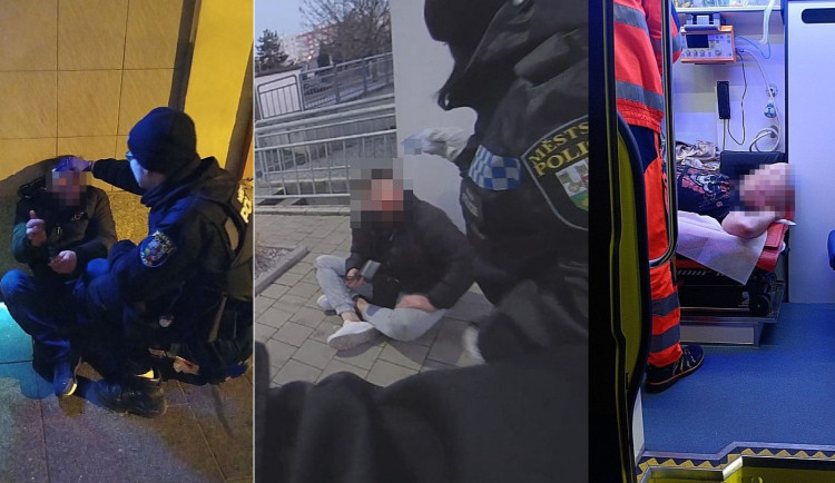 Tři muži si po pádech na hlavu v alkoholovém opojení způsobili zranění