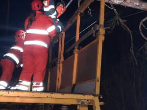 Hasiče na západě Čech potrápil silný vítr, vyjížděli k desítkám událostí