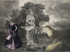 Jiří Kolář, Stadelmann, 1957, koláž, ZČG