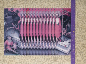 Jiří Kolář, Mistr třeboňského oltáře, 1994, roláž, chiasmáž, ZČG