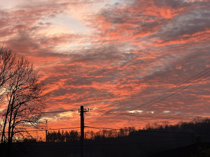 Červánky byly na obloze i v podvečer