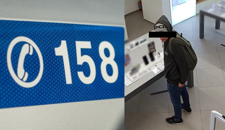 Zloděj odešel z prodejny s vystaveným mobilem, policie chce mluvit s mladíkem s tetováním na ruce