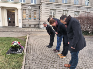 Památku Josefa Hlavatého uctilo vedení centrálního plzeňkého městského obvodu