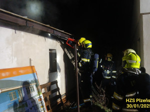 Požár soukromé firmy v Plzni