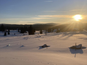 Šumava se probudila do mrazivého rána. Na Březníku klesla teplota pod minus 20 stupně Celsia