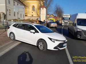 Nehoda ve Chválenicích na jižním Plzeňsku