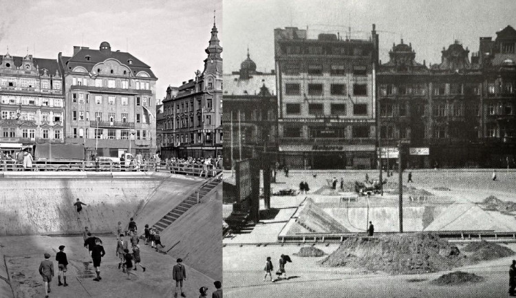 Není to podvrh. Mnohé lidi šokovalo zjištění, že na náměstí Republiky byla obří nádrž s vodou