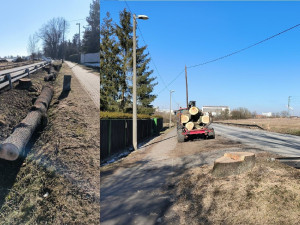 Kácení velkých stromů u Výsluní znepokojilo řadu občanů. Na místě se připravuje přestavba důležité křižovatky