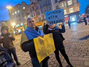 Výročí invaze na Ukrajinu si připomněli i v Plzni