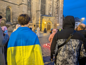 Výročí invaze na Ukrajinu si připomněli i v Plzni