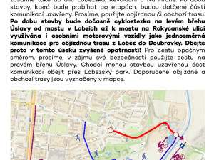 Auta budou smět na cyklostezku, alternativní objízdná trasa vznikne kvůli rekonstrukci Rolnického náměstí