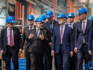 Prezident Petr Pavel navštívil Škodu JS. Společnost usiluje o dodávky zařízení nových bloků českých jaderných elektráren