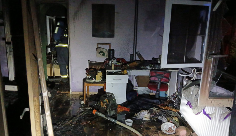 Takto vypadal interiér domu po uhašení požáru