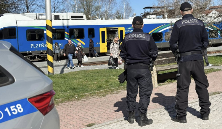 Policejní akce na železnici