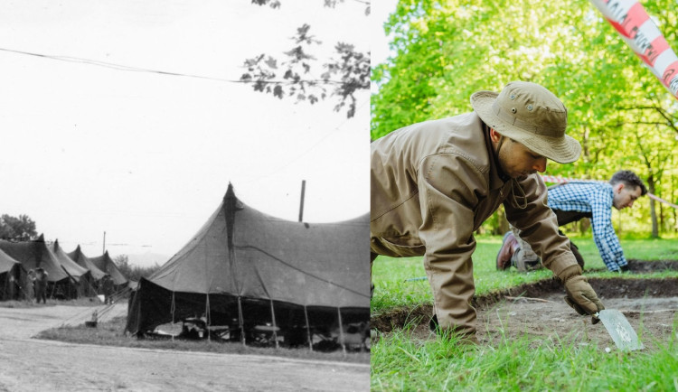 Archeologové v Plzni našli a prozkoumali americký vojenský tábor s polní nemocnicí