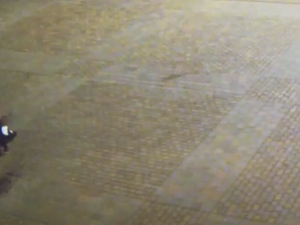 Muž prováděl kompletní očistu svého těla ve vyhlášené kašně. Měl mýdlo i osušku