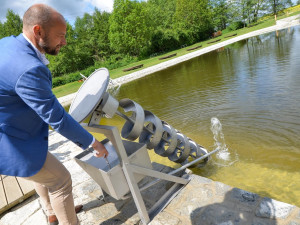 Malesická vodní nádrž prošla generální rekonstrukcí, dostala i Archimédův šroub