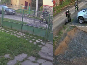 Policie pátrá po totožnosti ženy s koloběžkou a cyklisty na kole fosforové barvy