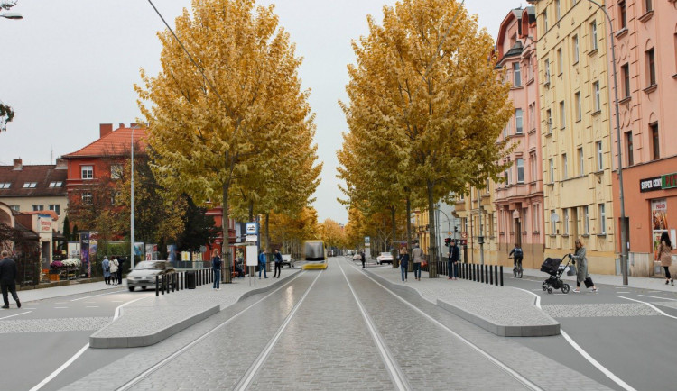 Klatovská třída se zazelená, město plánuje vrátit ulici její důstojný městský ráz