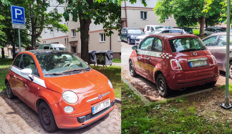 Kuriózní odhalení, kradené auto parkovalo na místě vyhrazeném pro tělesně postiženého