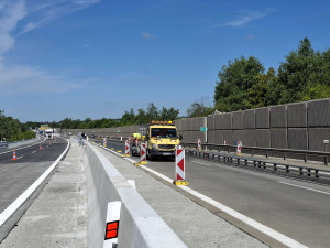 Po třech měsících končí omezení kvůli opravě dálnice D5 v úseku mezi kilometry 122 - 129