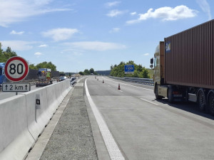 Po třech měsících končí omezení kvůli opravě dálnice D5 v úseku mezi kilometry 122 - 129