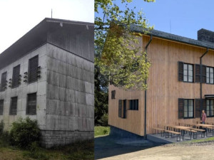 Na vrcholku Čerchova končí přestavba bývalé roty pohraničníků na horskou chatu