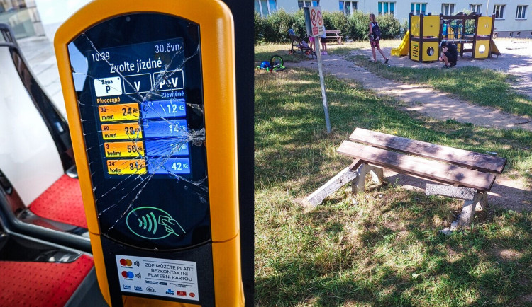 Poškozený terminál