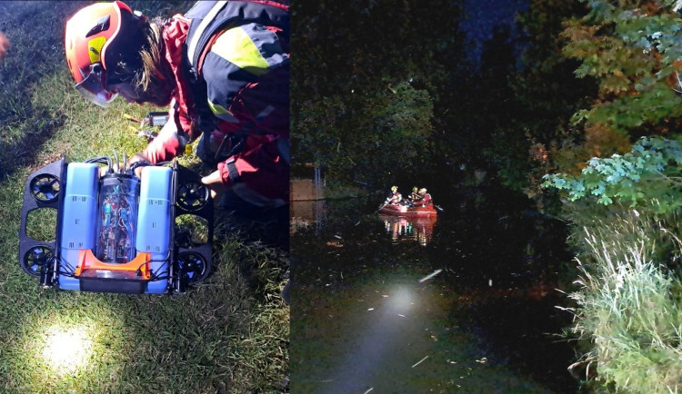 Tělo muže utonulého v řece našel po sedmi minutách pátrání speciální vodní dron