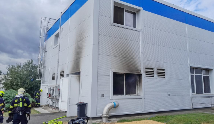 V Plzni hořelo v areálu čističky odpadních vod v Jateční ulici