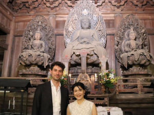 Martin Vydra a Yoshimi Kawamura v chrámu Kakuon-ji Kamakura