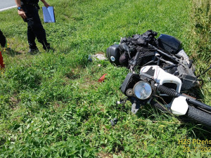 Nehoda motorkáře