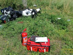Nehoda motorkáře