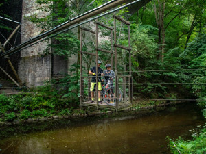 Atrakce i levnější řešení než lávka, řeku Mži překlene unikátní transbordér