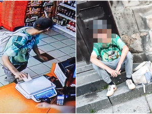 Přetahovaná na ulici o kraťasy a mikinu vyústila v odhalení nenechavého mladíka