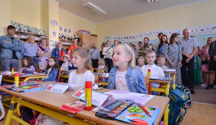 Prvňáčci v Bolevecké základní škole