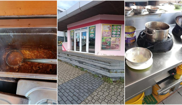 Naprosto nepřijatelná hygiena, inspekce uzavřela asijské bistro před bývalým Priorem