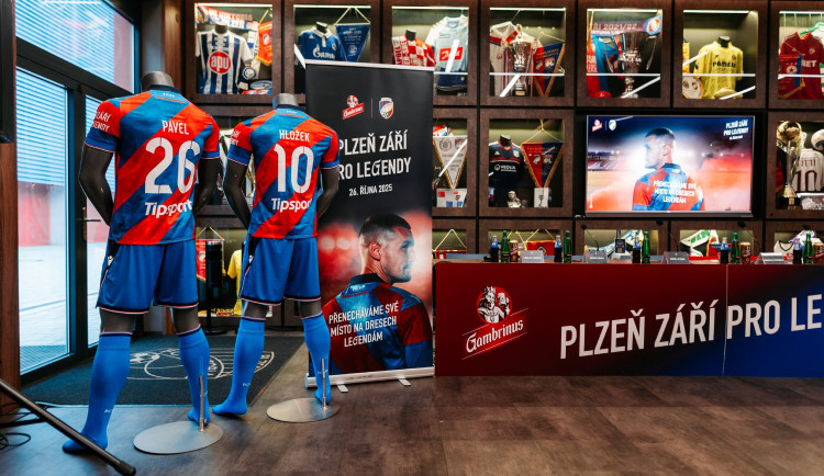 Fotbalisté Plzně odehrají zápas proti Ostravě s jmenovkami osobností na dresu