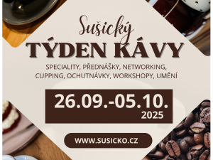 První ročník Sušického týdne kávy nabídne poznání kávy všemi smysly