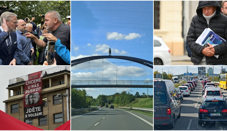 ZÁŘÍ 2025: Vyhrocené předvolební mítinky, socha Skokana i ucpaná turbokřožovatka