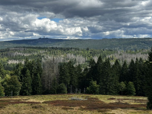Výhled z Scheuereckbergu na Poledník
